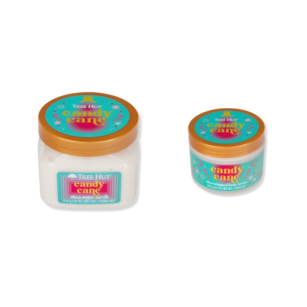 Tree Hut Candy Cane Sugar Body Scrub and Shea Whipped Body Butter